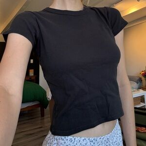 Brandy Melville Black Hallie Basic Top